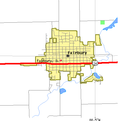 Fairbury map