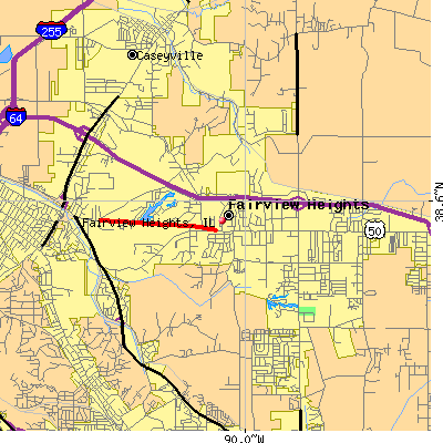 Fairview Heights map