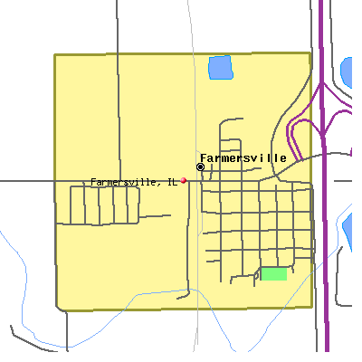 Farmersville map
