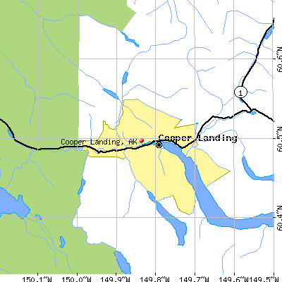 Cooper Landing map