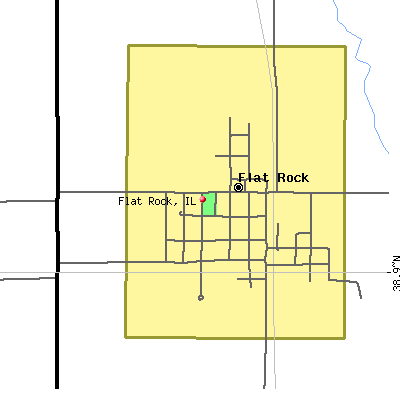 Flat Rock map