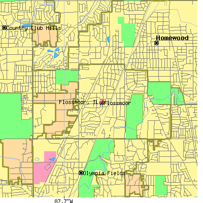 Flossmoor map