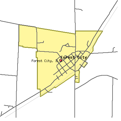 Forest City map