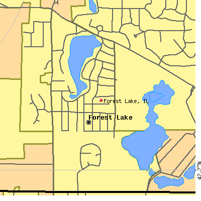 Forest Lake map
