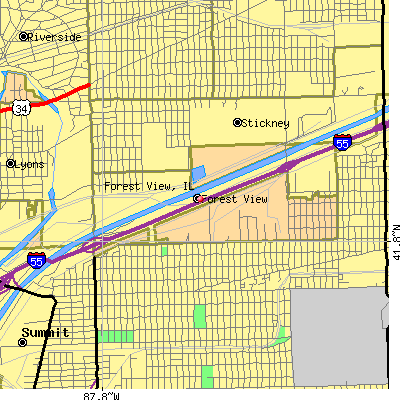 Forest View map