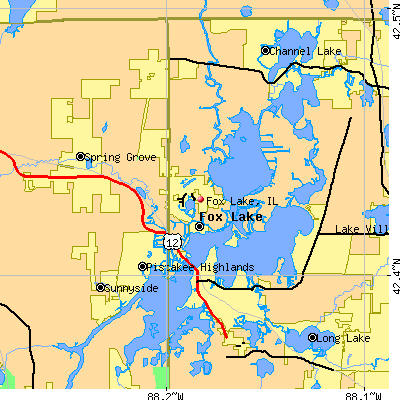 Fox Lake map