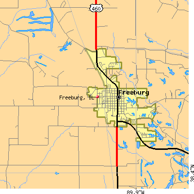 Freeburg map