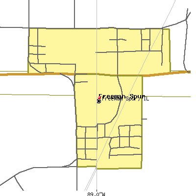 Freeman Spur map