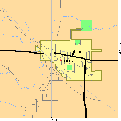 Genoa map