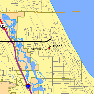 Glencoe map