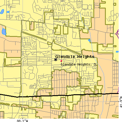Glendale Heights map