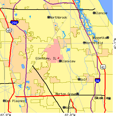 Glenview map