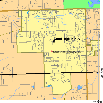 Goodings Grove map