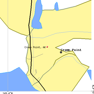 Crown Point map