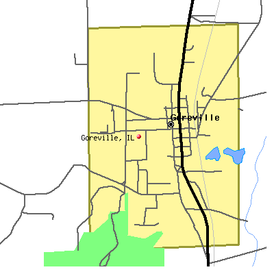 Goreville map
