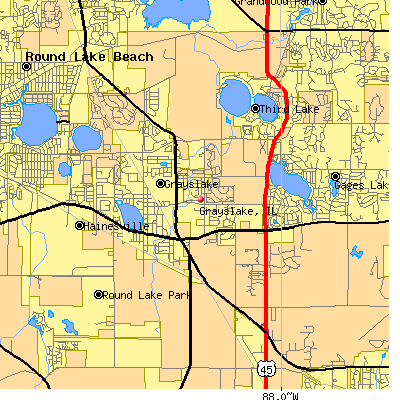 Grayslake map