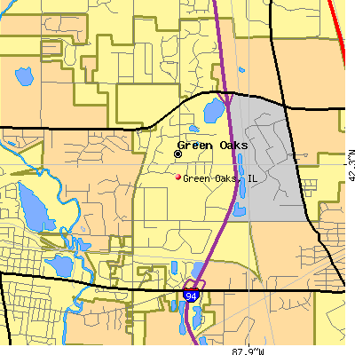 Green Oaks map