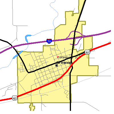 Greenup map