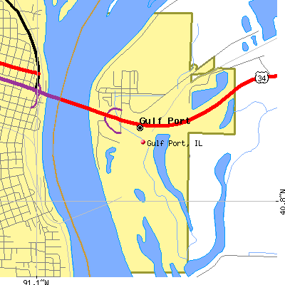 Gulf Port map