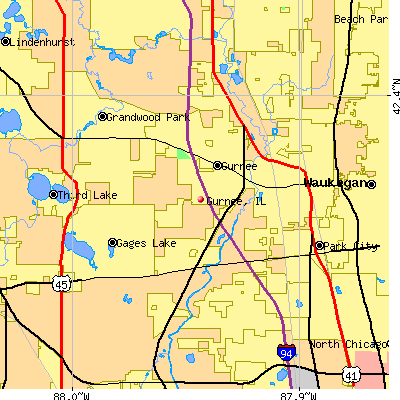 Gurnee map