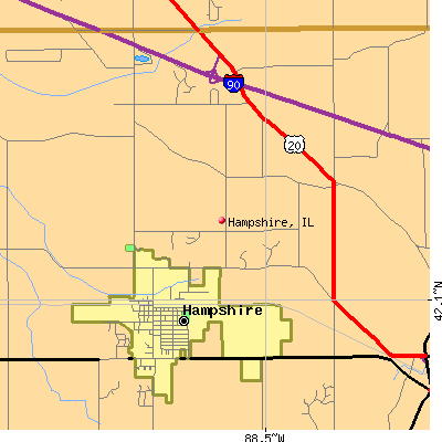 Hampshire map