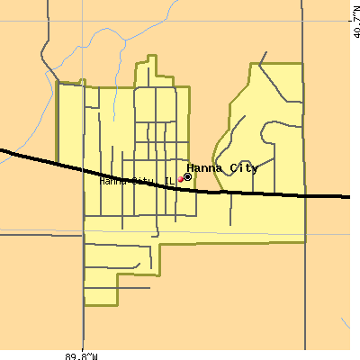 Hanna City map
