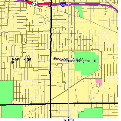 Harwood Heights map