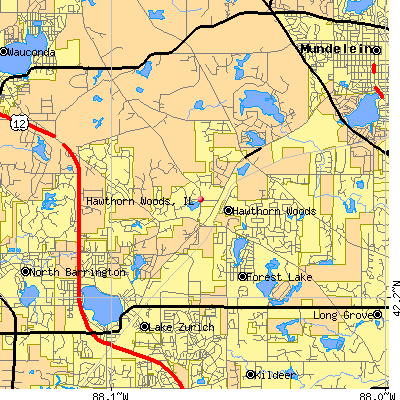 Hawthorn Woods map