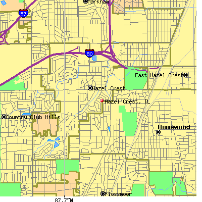 Hazel Crest map