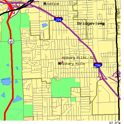 Hickory Hills map