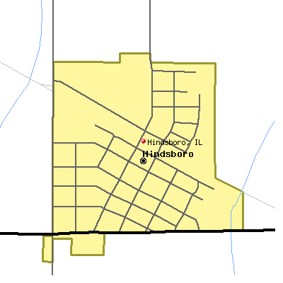 Hindsboro map