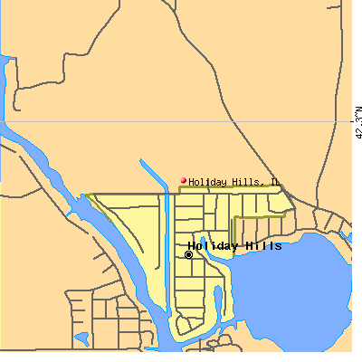 Holiday Hills map