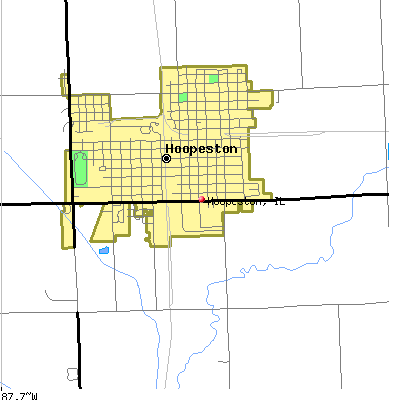 Hoopeston map