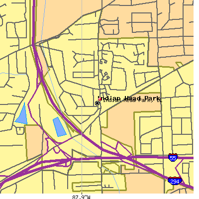 Indian Head Park map