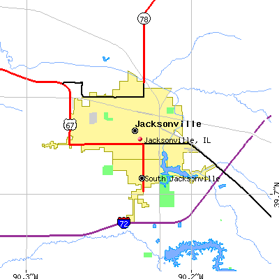 Jacksonville map