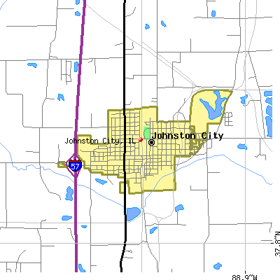Johnston City map
