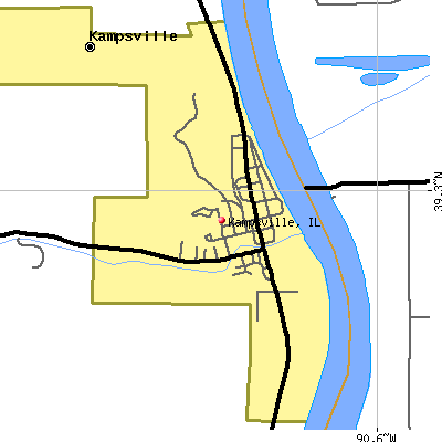Kampsville map