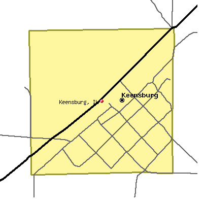 Keensburg map