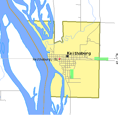 Keithsburg map