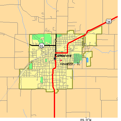 Kewanee map