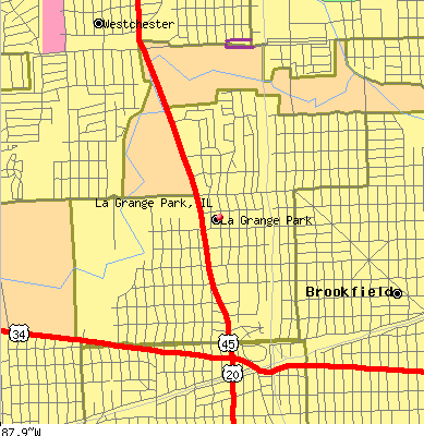La Grange Park map