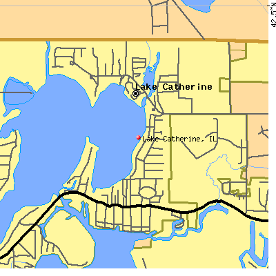 Lake Catherine map
