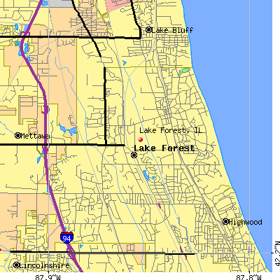 Lake Forest map
