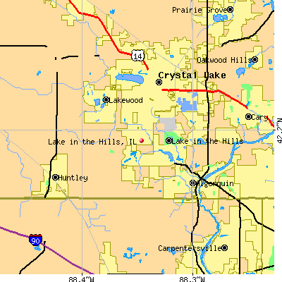 Lake in the Hills map