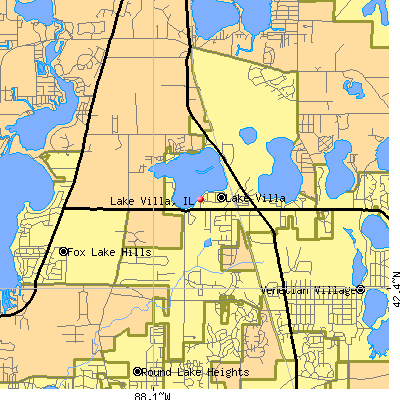 Lake Villa map