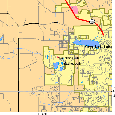 Lakewood map