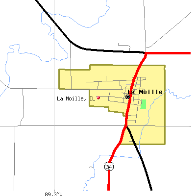 La Moille map