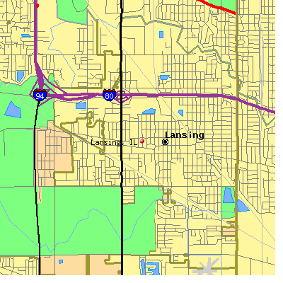 Lansing map