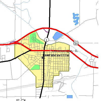Lawrenceville map