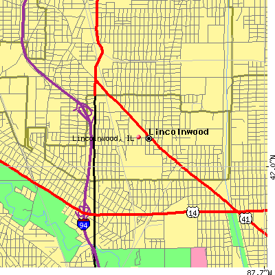 Lincolnwood map